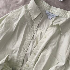 Old Navy Classic Button Down Soft Green Shirt